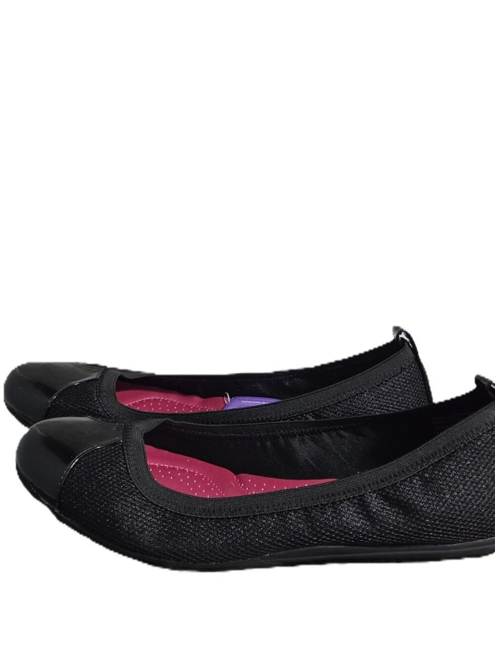 Dexflex Sport Black Ballet Flats Womens Size 11 Memory Foam Comfort Shoes